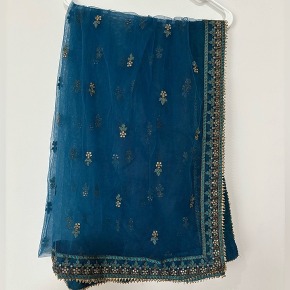 Women net wedding dress in blue navy - Picture 8 of 8